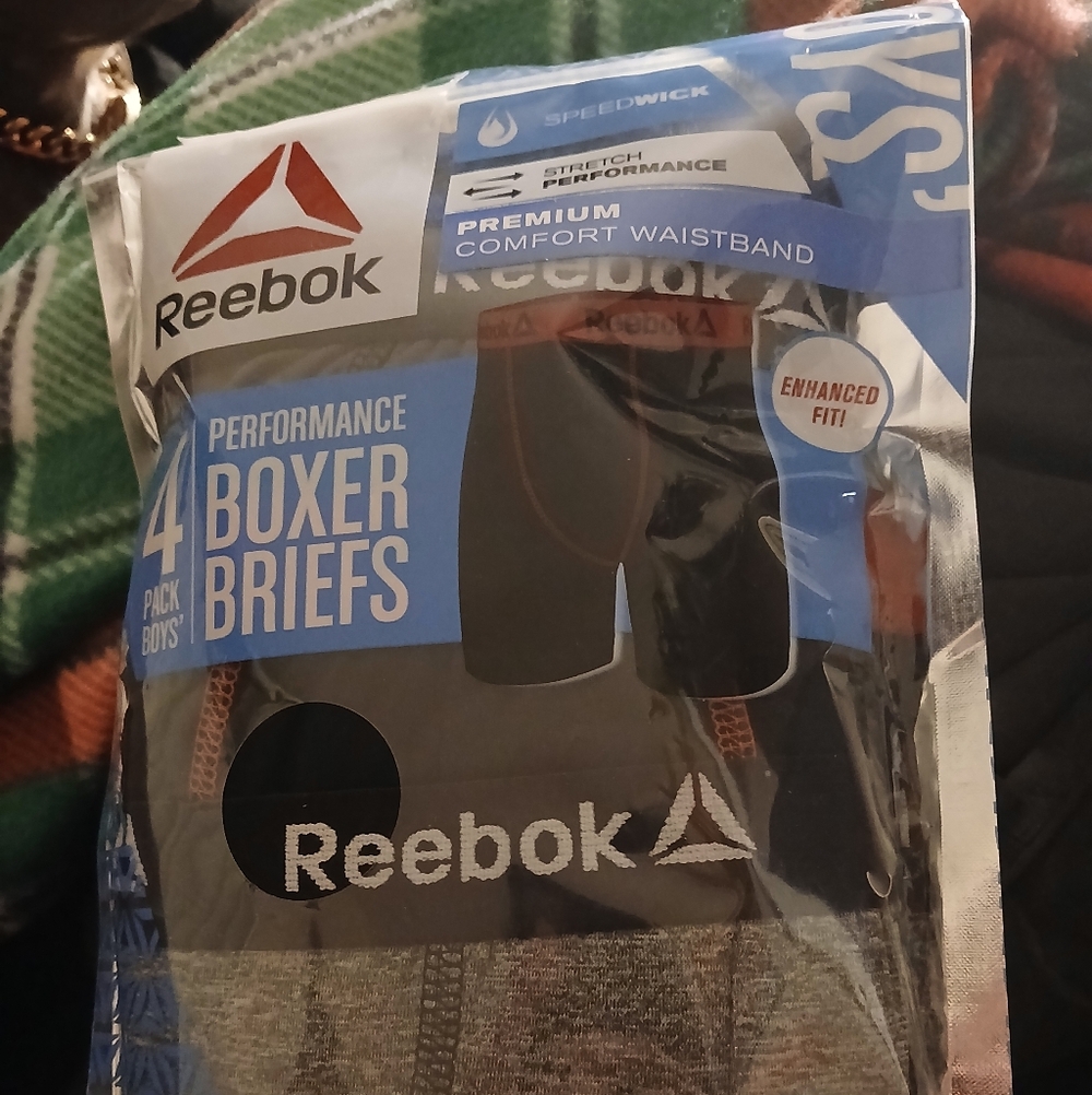 New Reebok Boys Size Large 4 Performance Boxer Briefs Pack - Picture 2 of 8